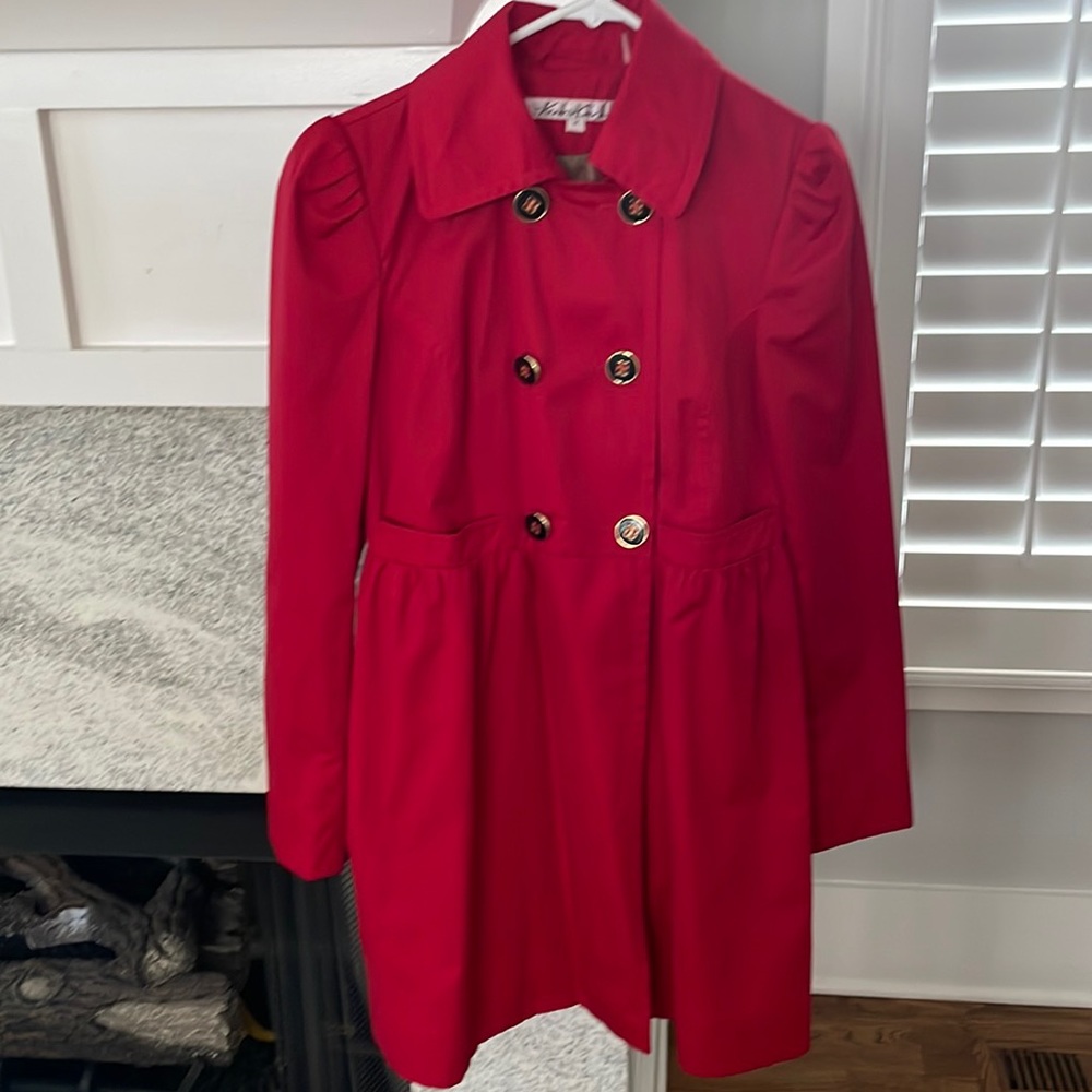 Kenneth Cole Red Peacoat